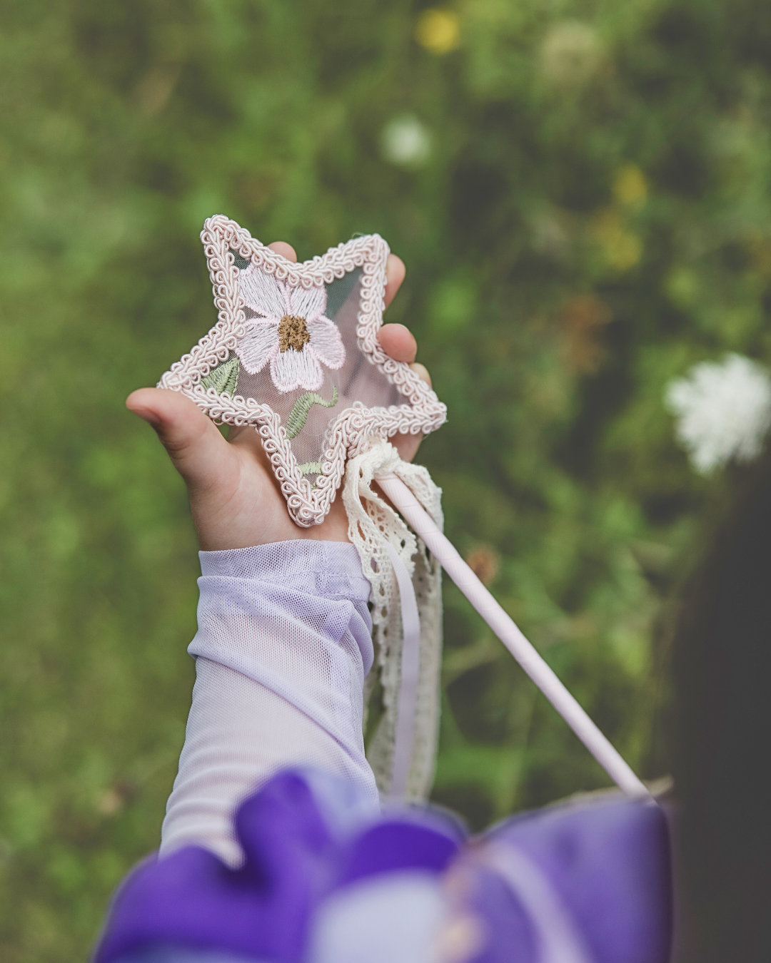 embroidered fairy wand