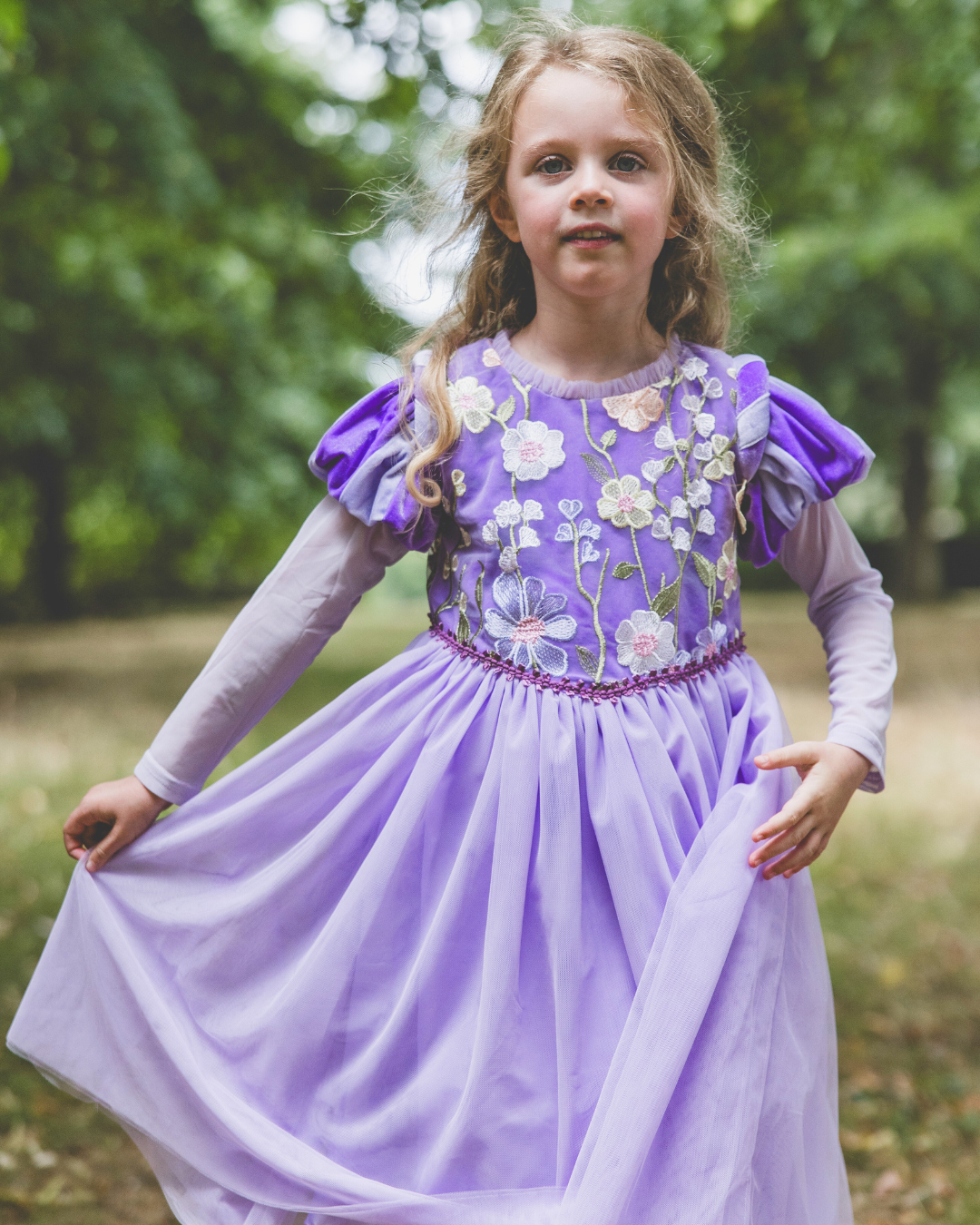 Rapunzel girls princess dress