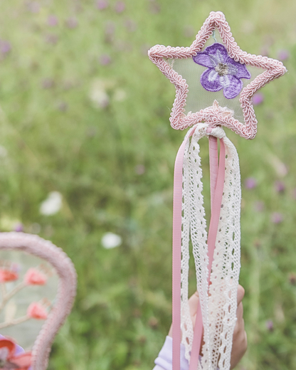 embroidered flower fairy wand 
