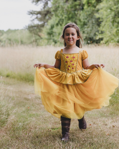 velvet luxury princess dress designed in the UK 