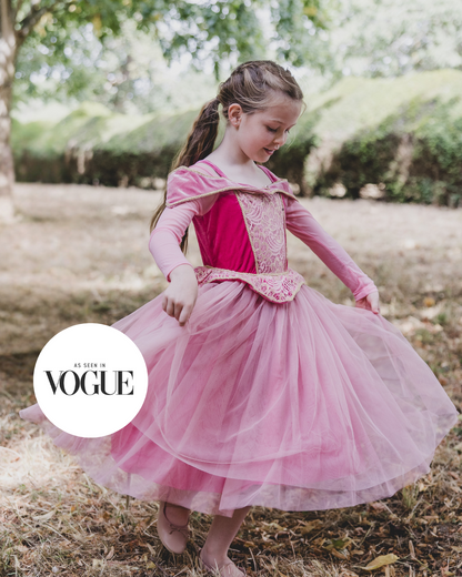 sleeping beauty pink princess dress, luxury children's fancy dress costumes 