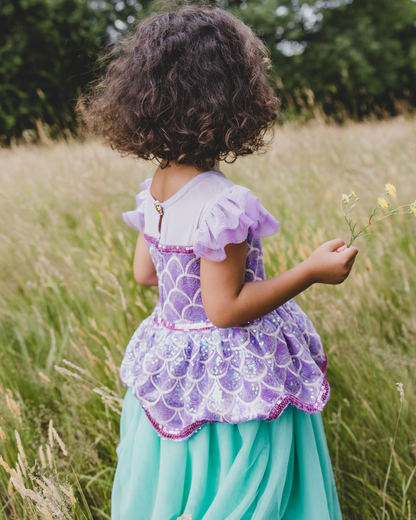 purple mermaid dress